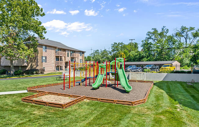 our apartments have a playground for kids to play