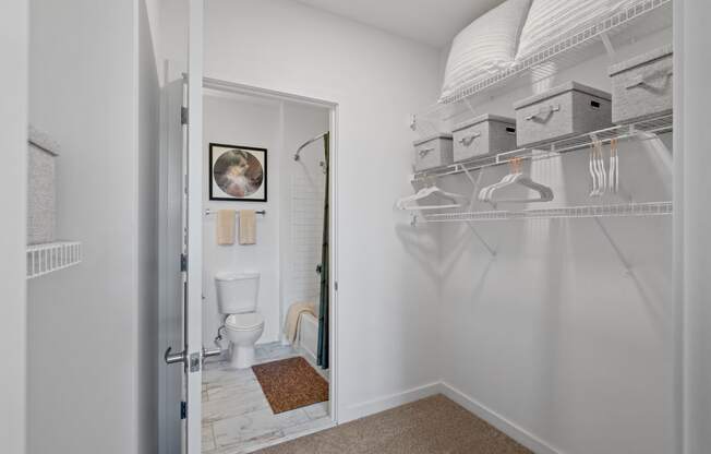 Large Walk-In Closet at The Parker Apartments in Portland, OR 97209