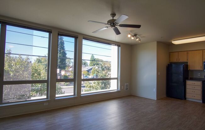 Super Spacious Sunny & Bright Studio with HUGE Windows!