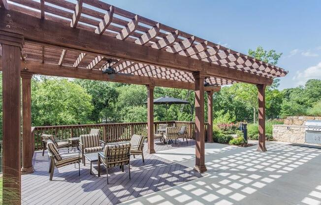 Gazebo With Multiple Built-In Stainless Barbecue Grills at Berkshire Medical District, Dallas, TX