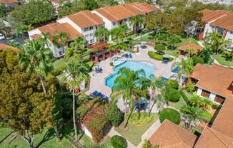 a aerial view of the pool at the club at reunion resort