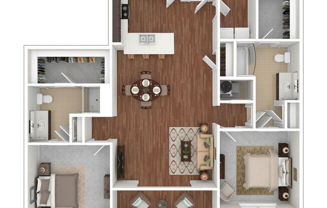 2 beds, 2 baths, 1,309 sqft, $2,020