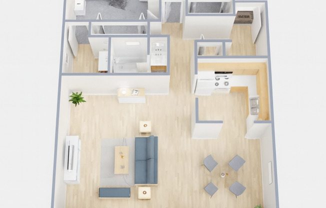 2 beds, 1.5 baths, 1,150 sqft, $1,185, Unit 4-5A