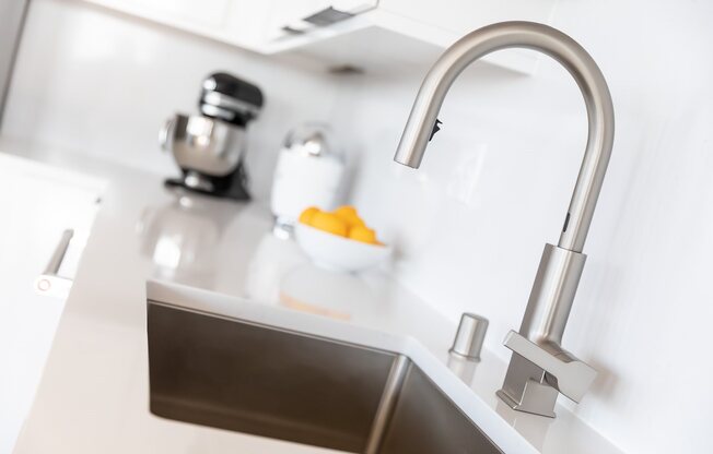 Touchless faucet in Penthouse kitchen