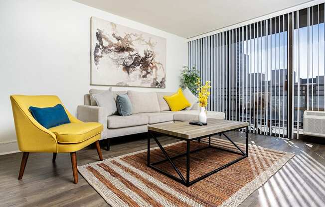 Living Room at Vera Cortez Hill, San Diego, California