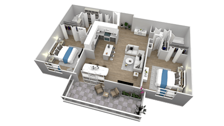 2 beds, 2 baths, 985 sqft, $2,024