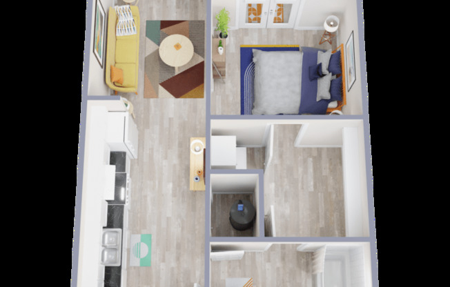 Studio, 1 bath, 535 sqft, $1,325