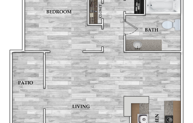 2 beds, 1 bath, 846 sqft, $892, Unit 0903
