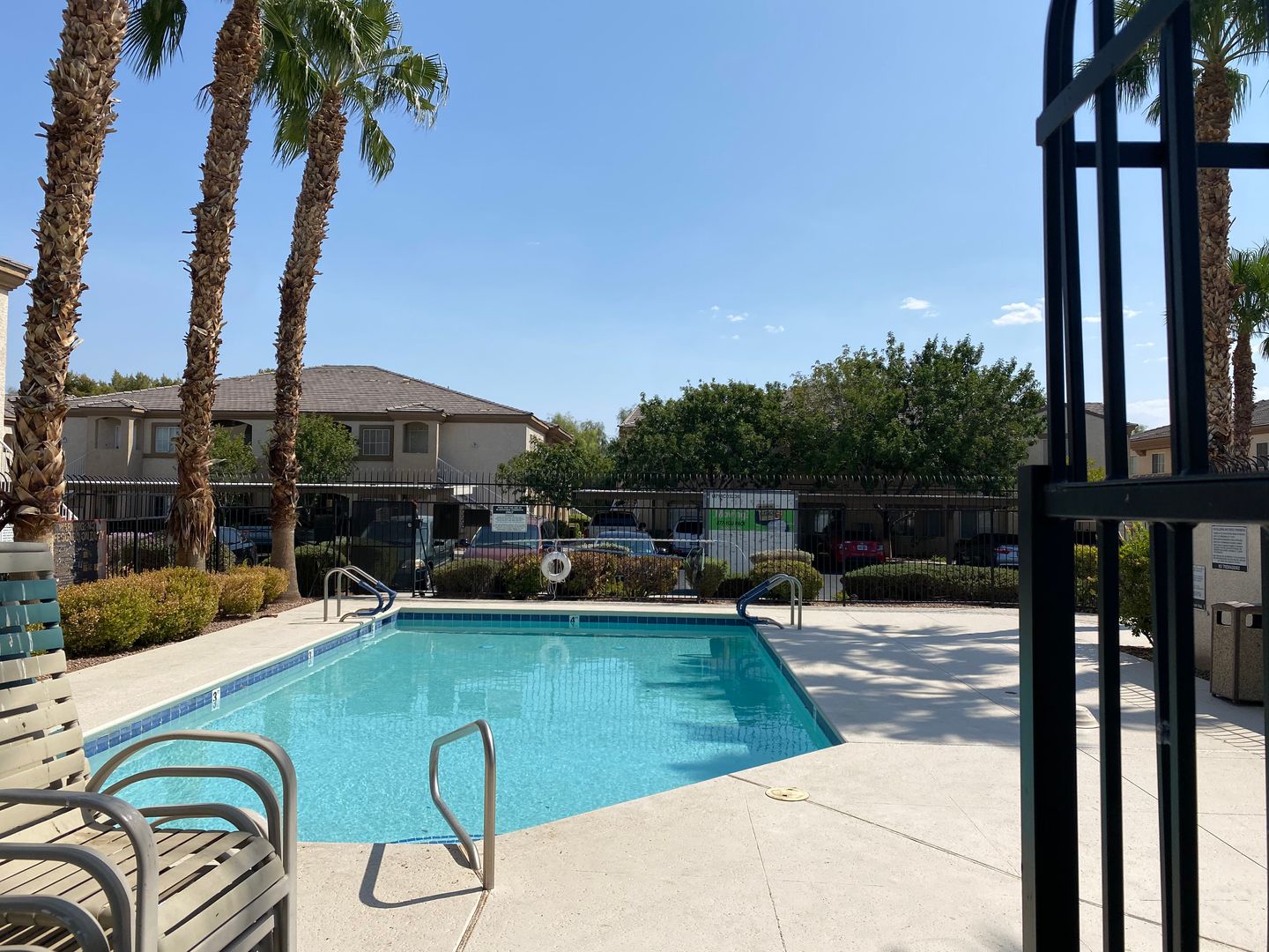 Three bedroom unit on the 2nd floor of gated SE community with pool/spa