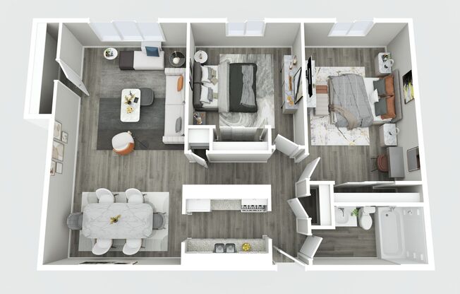 2 beds, 1 bath, 900 sqft, $1,099, Unit 433-304