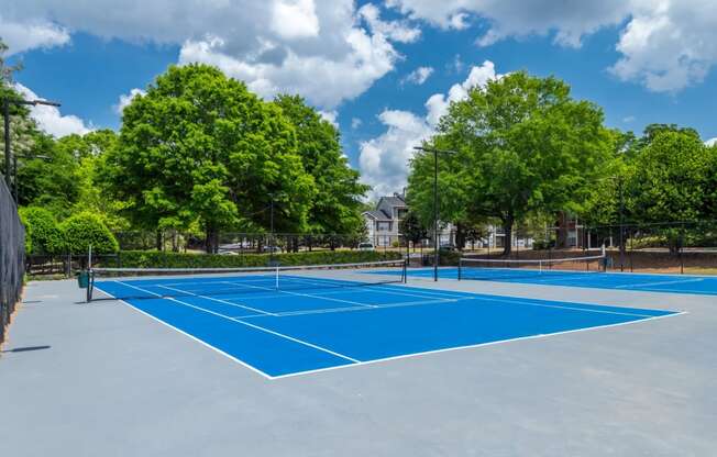 Two Large Tennis Courts located at Twenty35 Timothy Woods in Athens, GA 30606