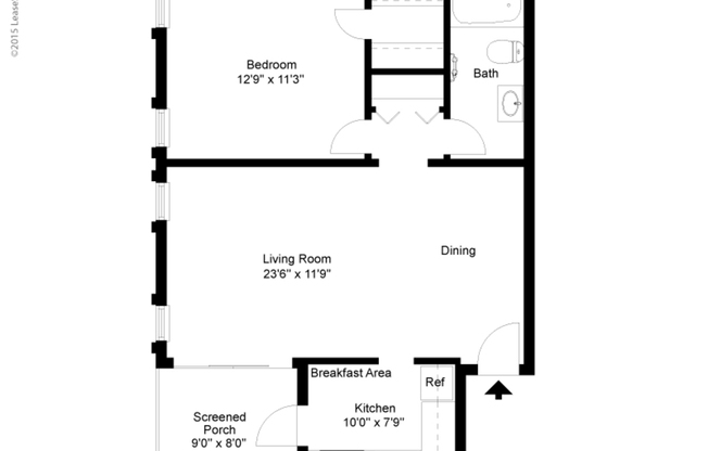 1 bed, 1 bath, 750 sqft, $1,855