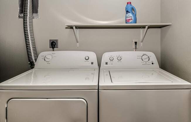 Washer and Dryer hook-ups at the Apex at Twin Creek in Bellevue, NE