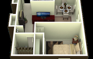 1 bed, 1 bath, 520 sqft, $1,199