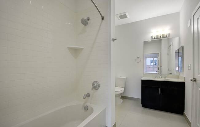 Tiled Bath Surrounds at Warren at York by Windsor, Jersey City, NJ, 07302