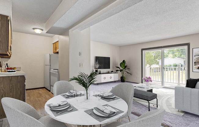 Two bedroom living area