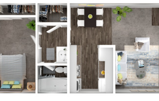 1 bed, 1 bath, 740 sqft, $925