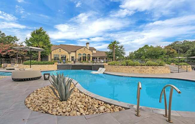 take a dip in the pool at villas at houston levee west apartments in cord