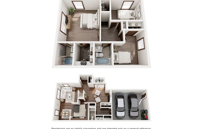 3 beds, 2.5 baths, 2,000 sqft, $2,705, Unit D-1