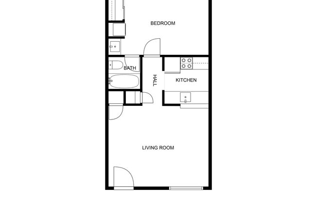 1 bed, 1 bath, 550 sqft, $1,295, Unit 206 R