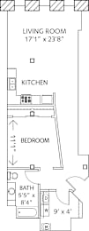 1 bed, 1 bath, 860 sqft, $1,185