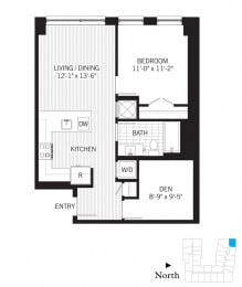 1 bed, 1 bath, 792 sqft, $2,860