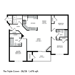 3 beds, 2 baths, 1,478 sqft, $2,065