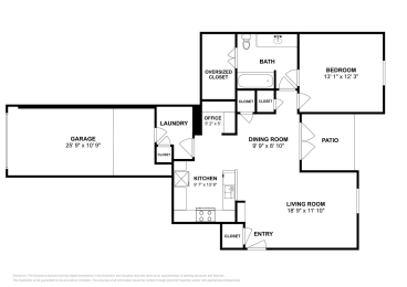 1 bed, 1 bath, 942 sqft, $1,299