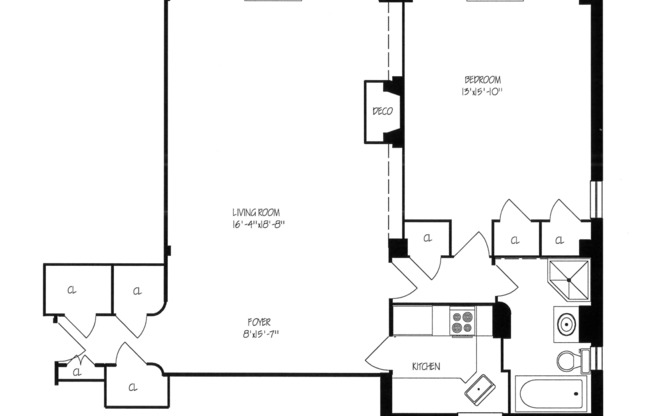 1 bed, 1 bath, 970 sqft, $6,350, Unit 12F