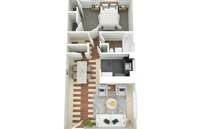1 bed, 1 bath, 562 sqft, $1,100