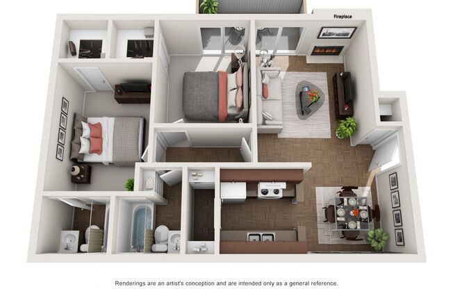 2 beds, 2 baths, 930 sqft, $1,265, Unit 226