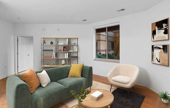 Living Room with Hard Surface Flooring