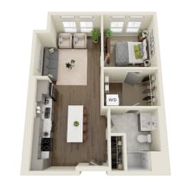 1 bed, 1 bath, 706 sqft, $1,085