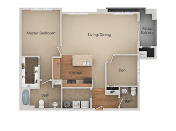 1 bed, 1 bath, 964 sqft, $1,689