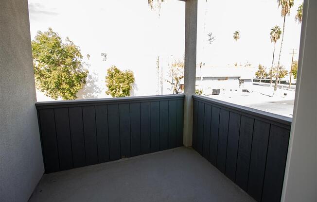 a balcony or terrace at anaheim hotel at Loma Villas Apartments, California