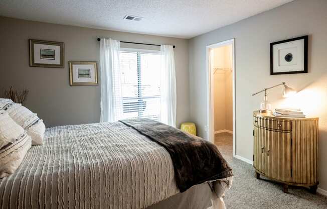 Main Bedroom with Large Window at Grove Point, Norcross