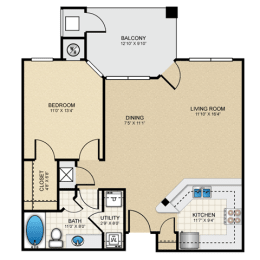 1 bed, 1 bath, 800 sqft, $1,361