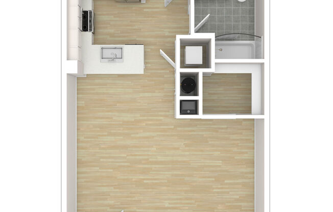 Studio, 1 bath, 543 sqft, $3,765