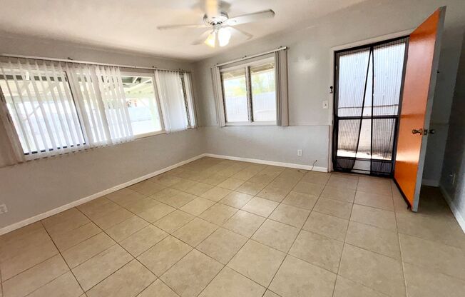 Single Family. Pet Friendly.  Window AC
