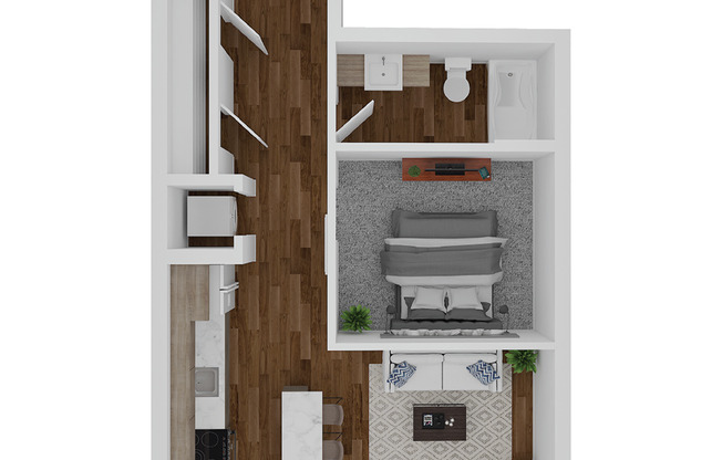 1 bed, 1 bath, 560 sqft, $1,405, Unit 309