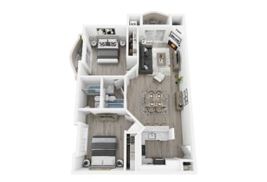 2 beds, 2 baths, 940 sqft, $2,707