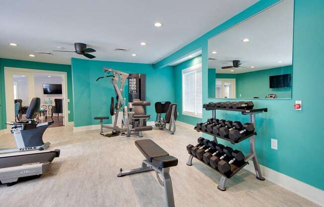 Gym at Montecito West in Raleigh, North Carolina