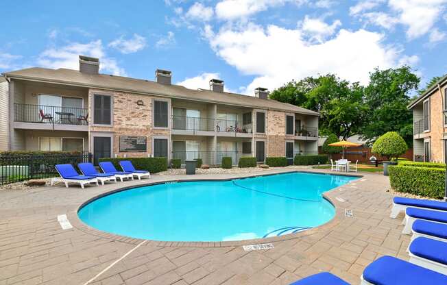 our apartments showcase an unique swimming pool