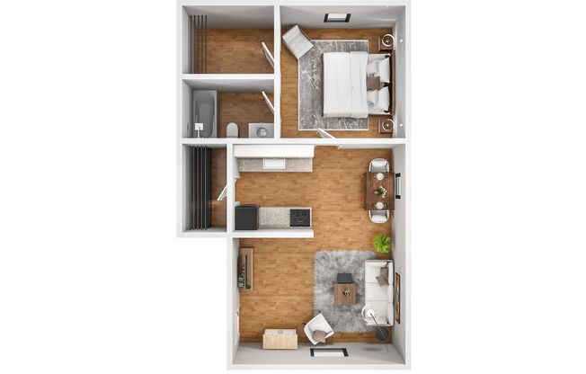 1 bed, 1 bath, 700 sqft, $1,000