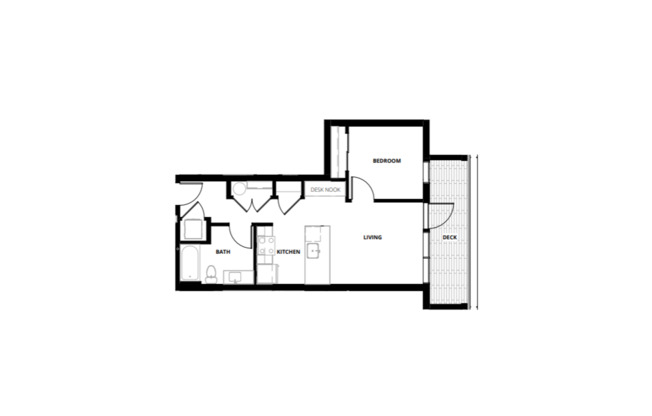 1 bed, 1 bath, 592 sqft, $2,795, Unit 506