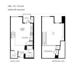 Studio, 1 bath, 741 sqft, $2,785