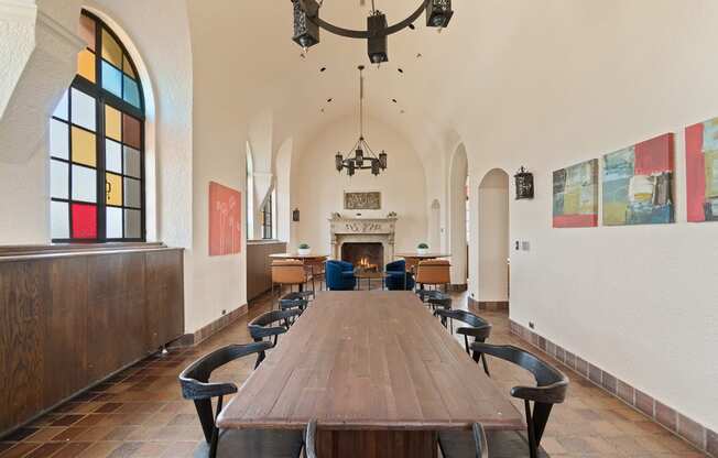 Dining hall at Buzza Lofts of Uptown, Minnesota