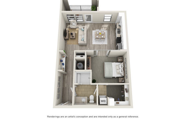 Studio, 1 bath, 773 sqft, $1,465