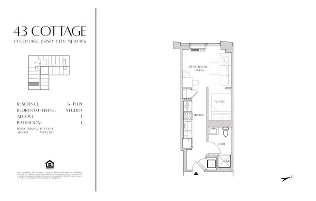 Studio, 1 bath, 394 sqft, $2,500, Unit 2019