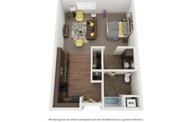 Studio, 1 bath, 684 sqft, $895, Unit 4751-213